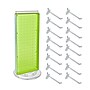 Azar Displays 20”H x 8”W Pegboard Counter Display with 16 4" Hooks, Green(700508-GRE-4C16)~#|#~440ADA4D-E4E1-4168-A444072E4D773D45_sc7