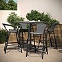 Flash Furniture Lila Indoor-Outdoor PE Rattan Restaurant Barstool, Gray, 4/Pack (4SDA632032RGY)~#|#~44126463-DAF9-4F89-9D4CC4D12B7FDEF7_sc7