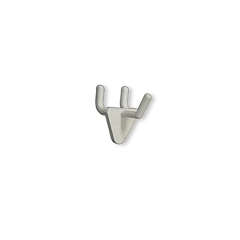 Global Approved  Opaque Plastic Hook, Clear - Pkg Qty 50