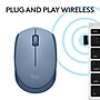 Logitech M170 Wireless Ambidextrous Optical Mouse, Blue/Gray (910-006863)~#|#~44138B8E-4D28-4379-92EFEEF4CD433F0D_sc7