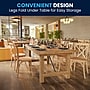 Flash Furniture Pine Wood Folding Farm Table, 40"D x 84"W, Antique Rustic (XAF84X40)~#|#~441DB4BD-5D9C-4317-90E4A5AD5CE09DAD_sc7