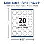 Avery Laser/Inkjet Decorative Edge Waterproof Multipurpose Labels, 1.8704"  x 1.5", White, 1000/Box (94120)~#|#~441F6E8C-C32D-4BF9-8662E535C2006DA7_sc7