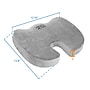 Mount-It! ErgoActive Memory Foam Seat Cushion, Gray (MI-1101)~#|#~44267C9A-92E6-4CFA-9631F15A3E4EA034_sc7
