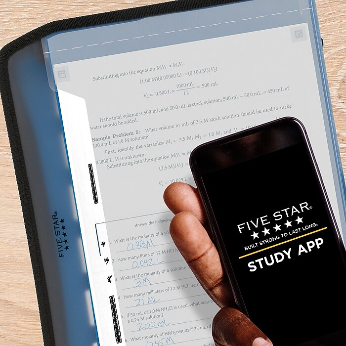 Five Star Customizable Plastic Accordion File ,7-Pocket, Letter