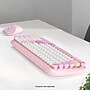 SaharaCase Wireless Ergonomic Keyboard and Laser Mouse Combo, Pink (KB15)~#|#~442B28E7-1051-4A14-ADC8DCC90C4C2256_sc7