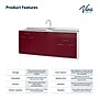 Viva Comfort 36.75'' H x 72" L Medical Cabinet with Center Sink, 6-Doors, 3-Drawers, Claret (902BASE72CSCL)~#|#~442C601E-0767-4049-B80B880092AC73BF_sc7