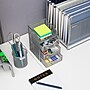 Mind Reader 4-Compartment Metal Desk Organizer, Silver (MESHMINI-SIL)~#|#~442D65E0-F054-4249-8005751BBFEB09F0_sc7