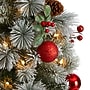 Nearly Natural Winter Flocked Artificial Christmas Tree Pre-Lit, 4' (T3036)~#|#~443008D6-8D50-4088-836993649C23C876_sc7