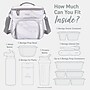 Bentgo Prep Deluxe Insulated Lunch Bag, White Marble (BGPRPBAG-WM)~#|#~44303DAA-CE43-4790-B9B80400B8BC30B2_sc7