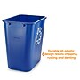 Coastwide Professional™ Plastic Indoor Recycling Container Without Lid, Blue Soft Molded Plastic, 7 Gallon (CW56432)~#|#~4432E0DF-DD97-477E-B3B06A117FE9580A_sc7