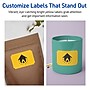 Avery Laser/Inkjet Rectangle Scalloped Multipurpose Labels, 2" x 3", Bright Yellow, 160/Pack (94267)~#|#~443508D6-05AE-4C01-ADB3E87A59EA575C_sc7