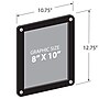 Azar Document Holder, Window-Hanging, Vertical/Horizontal, Side Loading Plastic, 2/Pack (106694-BLK-2PK)~#|#~443AA9D9-AE83-4DDC-8F1B65A3E2D55A93_sc7