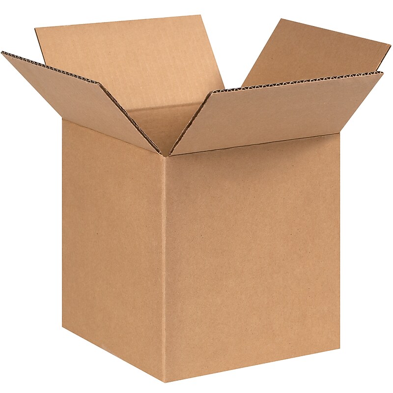 8" x 8" x 9" Shipping Boxes, 32 ECT, Brown, 25/Bundle (889) image 1