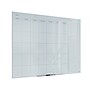 U Brands Floating Glass Dry Erase Calendar Board, Frameless, 47" x 35", White Frosted Surface (2776U00-01)~#|#~443F977E-4584-4769-AD48E837CDFF6E36_sc7