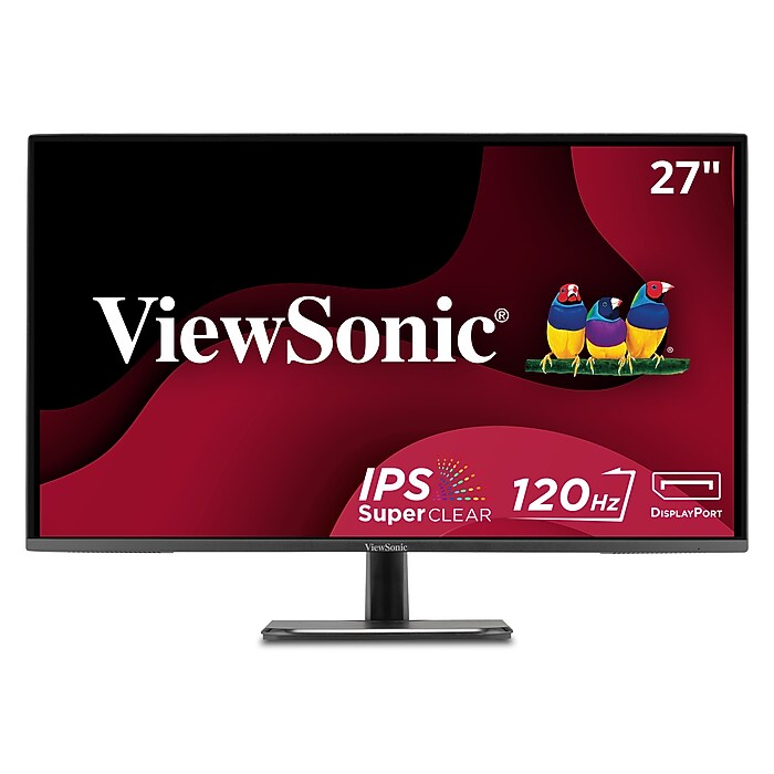 ViewSonic 27'' 120Hz IPS Monitor, Black (VA2756A-MHD) | Staples