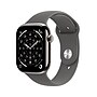 Apple Watch Series 11 GPS + Cellular Smartwatch, 46mm, Natural Titanium Case, Stone Gray Sport Band, Small/Medium (MFCW4LW/A)~#|#~443FB566-168D-4B5C-8FDA284B7D67DB16_sc7