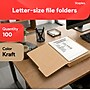 Staples File Folders, 1/3-Cut Tab, Letter Size, Kraft, 100/Box (ST509315-CC)~#|#~4441E167-5304-4CB0-AA228E8217D228E7_sc7