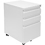 Mount-It! 3-Drawer Mobile File Cabinet, Letter & Legal Size, Lockable, 23.72"H x 14.7"W x 18.11"D, White (MI-941W)~#|#~44422577-EB2A-4C9B-9B2B46AB72014ABA_sc7