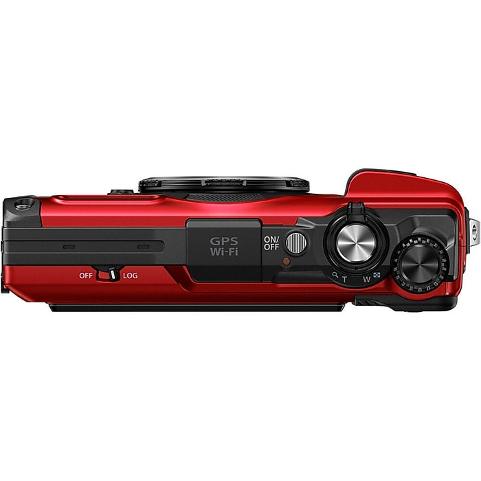 OM SYSTEM Tough TG‑7 12MP Digital Camera, 4x Optical Zoom, Red