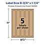 Avery Laser/Inkjet Rectangle Multipurpose Labels, 9.75" x 1.25", Kraft Brown, 75 Labels/Pack ( 94262)~#|#~444A8D7F-640F-4762-A4DDF6F937D62E73_sc7