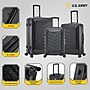 US Army FOX 3-Piece Hardside Spinner Carry-On Luggage Set, TSA Checkpoint Friendly, Black (USLFOXSML-BLK)~#|#~444E5CCF-4E6B-4787-BEA3CCF9F1E19206_sc7