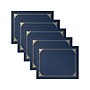Better Office Certificate Holders, 8.75" x 11.25", Navy Blue/Gold, 25/Pack (65252-25PK)~#|#~44515E75-9B3A-43B5-8AFDEEDDF023996A_sc7