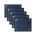 Better Office Certificate Holders, 8.75" x 11.25", Navy Blue/Gold, 25/Pack (65252-25PK)