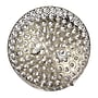 Lalia Home 12" Classix Glam Two Light Crystal and LED Flush Mount Ceiling Light Fixture, Antique Brass (LHM-2003-AB)~#|#~44518AB2-2E5B-4443-99A647246C7B674D_sc7