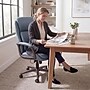 Elle Decor Rivendell AIR Lumbar Ergonomic Faux Leather Swivel Executive Chair, Blue (60124-BLU)~#|#~4455C43B-2816-47ED-96540A797082CB48_sc7
