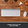 Logitech MK470 Slim Wireless Keyboard and Mouse Combo, Off-White (920-009443)~#|#~4455C645-67DD-451E-8979A8B4F511640F_sc7