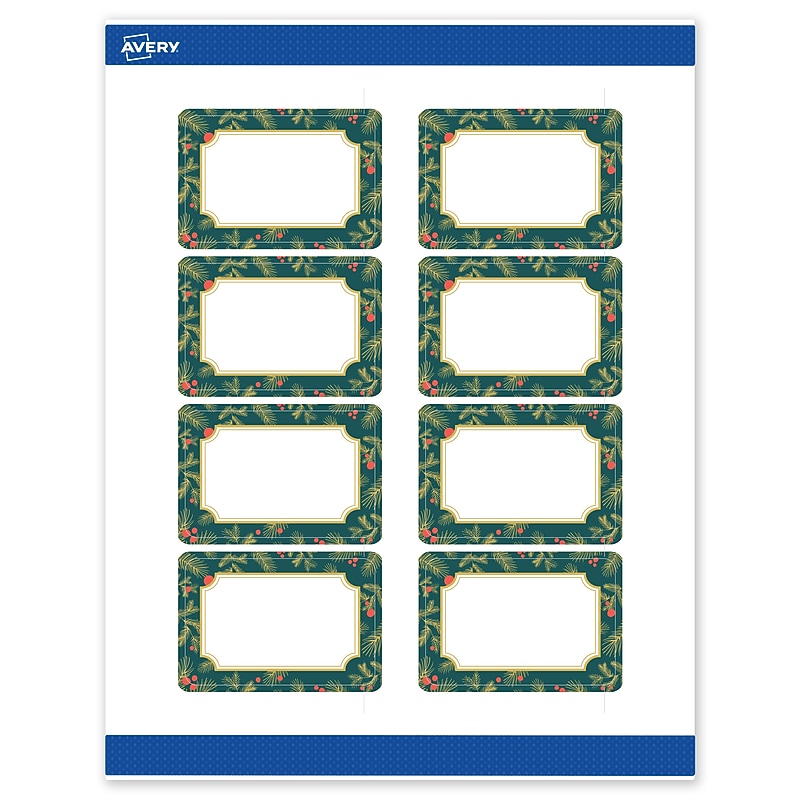 Avery Rectangle Multipurpose Labels, 2" x 3", White, 80/Pack (19479370497) image 1