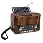 QFX True Wireless Retro-Style Portable Bluetooth AM/FM/Shortwave Radio with Solar Panel, Brown (R-50)~#|#~445FA884-2203-4F67-B1BE874FE6EC8066_sc7