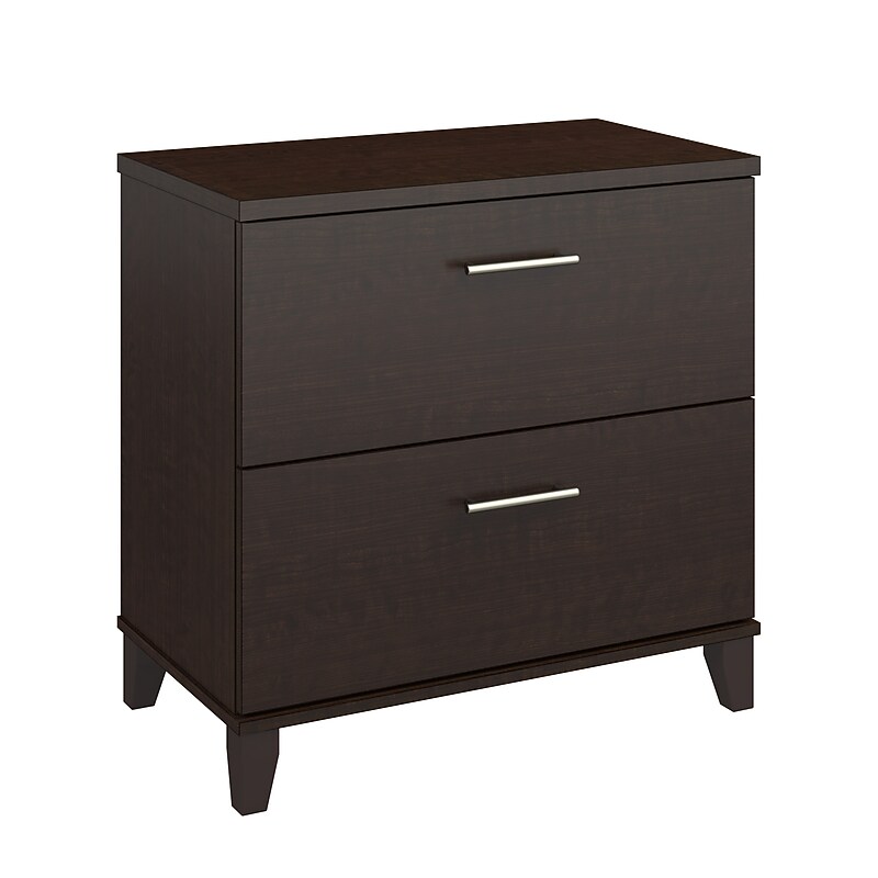 Bush Home Somerset 2 Drawer Lateral File Cabinet, Mocha Cherry (WC81880) image 1