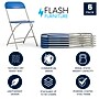 Flash Furniture HERCULES Plastic Folding Chair, Blue, 6/Pack (6LEL3BLUE)~#|#~4463100D-D3C4-45E0-A27AE0F462ACF8BE_sc7