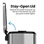 iTouchless SoftStep Stainless Steel Indoor Step Trash Can with Lid, 13.2 Gallon, Silver (PC13RSS)~#|#~4463384B-CA77-48B7-98295791C888B8FF_sc7