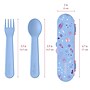 Bentgo Kids Plastic Utensil Set, Lavender Galaxy (BGKDUTPL-GLX)~#|#~4468F503-FE1E-4B3A-B7E4A7DACF45AF7F_sc7