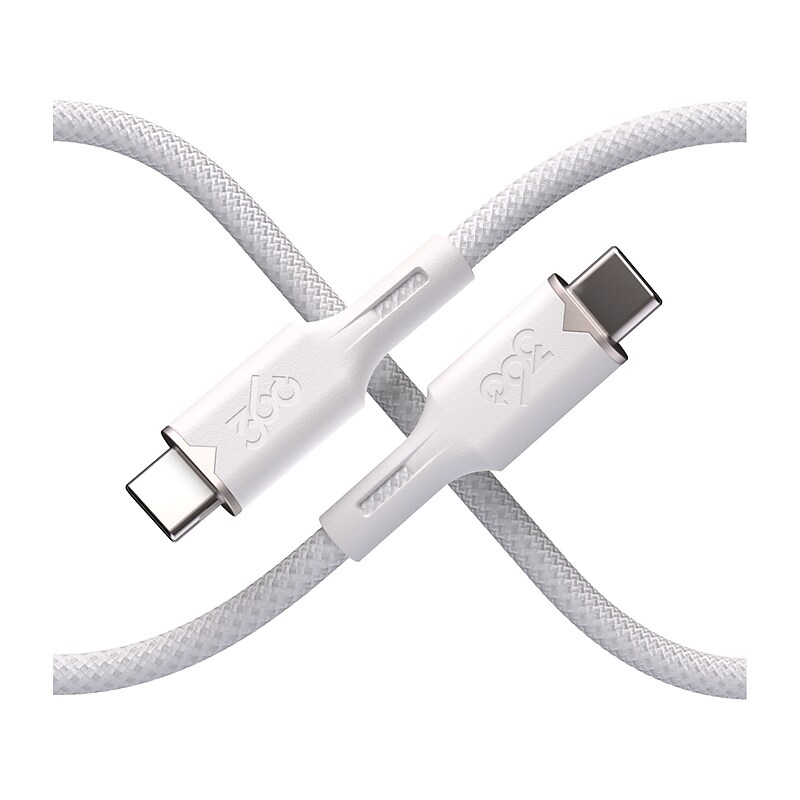360 Electrical Fluid USB-C to USB-C Charging Cable, 5 ft., Powder (3E0793-PDW8NA) image 1