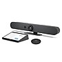 Logitech Rally Bar HD 4K Video Conferencing System Rally Bar Mini + Tap Cat5e + Mic Pod, Table Stand, Graphite (991-000533)~#|#~446FB9D3-7C8C-4285-9B951E23F26C0BEE_sc7