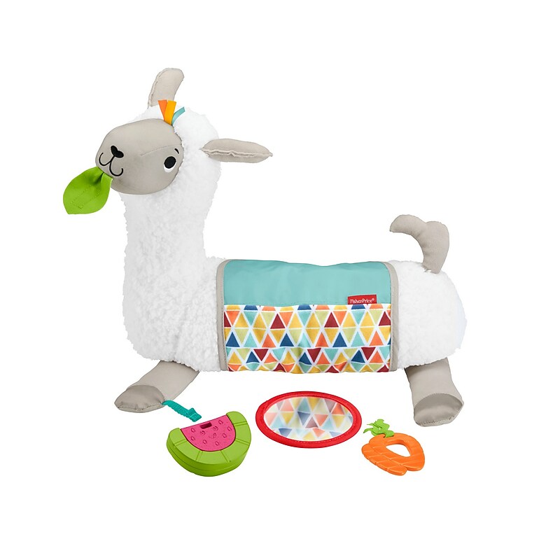 Fisher-Price Grow-with-Me Tummy Time Llama (GLK39) image 1