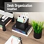 Mind Reader 2-Compartment Desk Organizer, Black (SIMPORG-BLK)~#|#~4476716A-E7C0-4547-B6165349D974D7D1_sc7