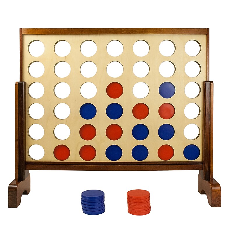 YardGames Giant Connect 4-in-a-Row Game Set, Assorted Colors (GIANT4-001) image 1