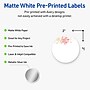 Avery Circle Multipurpose Labels, 2" Dia., White, 120/Pack (19479370430)~#|#~44786574-9AE8-4099-BB2FFEDBA8A44615_sc7