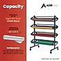 AdirKids 8 Roll Horizontal Craft & Butcher Paper Dispenser with Cutter, 52.6" x 24.02" x 37.97", Black (ADIKI300-02-MK)~#|#~447A7BB9-E00F-4B5E-8E5B4B7E7EDAD76D_sc7