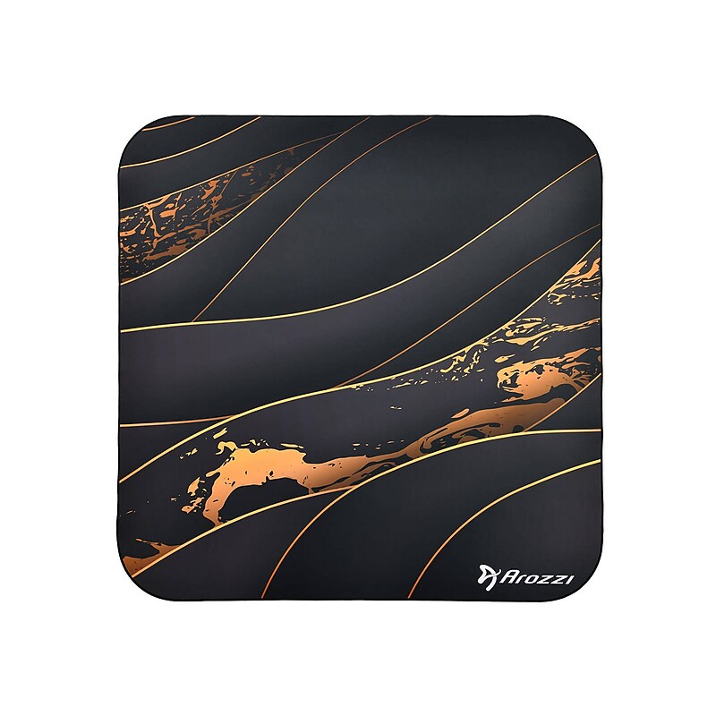 Arozzi ZONA Pad Carpet & Hard Floor Chair Mat, Black/Gold (AZ-ZONA-PAD-BKGD) image 1