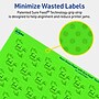 Avery Laser/Inkjet Multipurpose Square Labels, 1" x 1", Neon Green, 480/Pack (94103)~#|#~447E33F0-C89F-483C-89918A232CA1E2A1_sc7