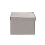 Household Essentials Large Stackable Folding Fabric Storage Bin, 8" x 12"x 15", 24.93 Qt., Gray, 2/Pack (7413-1)~#|#~447E5A30-19E7-46B4-AE9B62FC30814E57_sc7