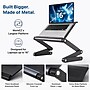 Uncaged Ergonomics WorkEZ Executive 18" Laptop Aluminum Cooling Stand, Black (WEEb)~#|#~44800813-E868-459B-A12964E60DFD485E_sc7