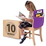 Seat Sack Seat Storage, 18" x 9" x 2.5", Purple, 10/Pack (50117BUNDLE)~#|#~4483287C-26A9-4DA0-AD2CA54236E6ACA4_sc7