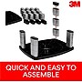 3M Adjustable Monitor Stand, Up to 40 lbs., Black (MS90B)~#|#~44848EF4-7812-477A-992FD38D73FBDC4B_sc7