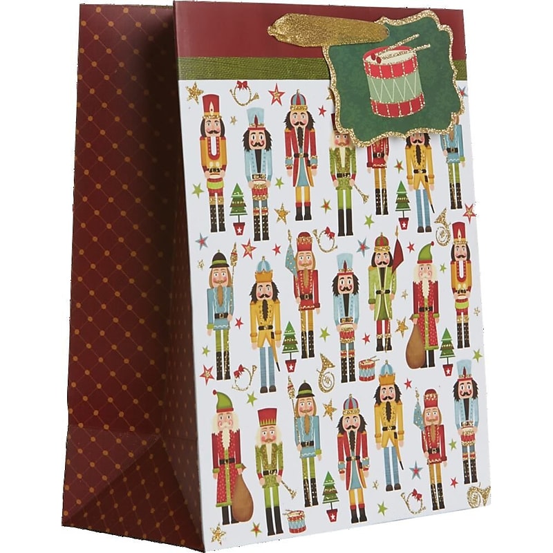 JAM Paper Traditional Nutcracker Large Gift Bags, Multicolored, 120/Pack (526BXLT6111) image 1